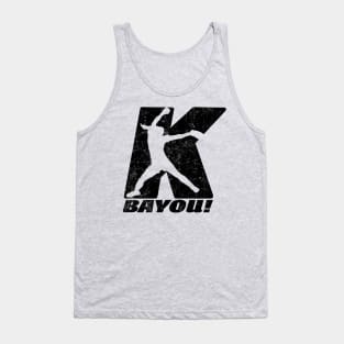 Fastpitch Softball Pitcher Funny Strikeout BYE YOU, BAYOU! Tank Top